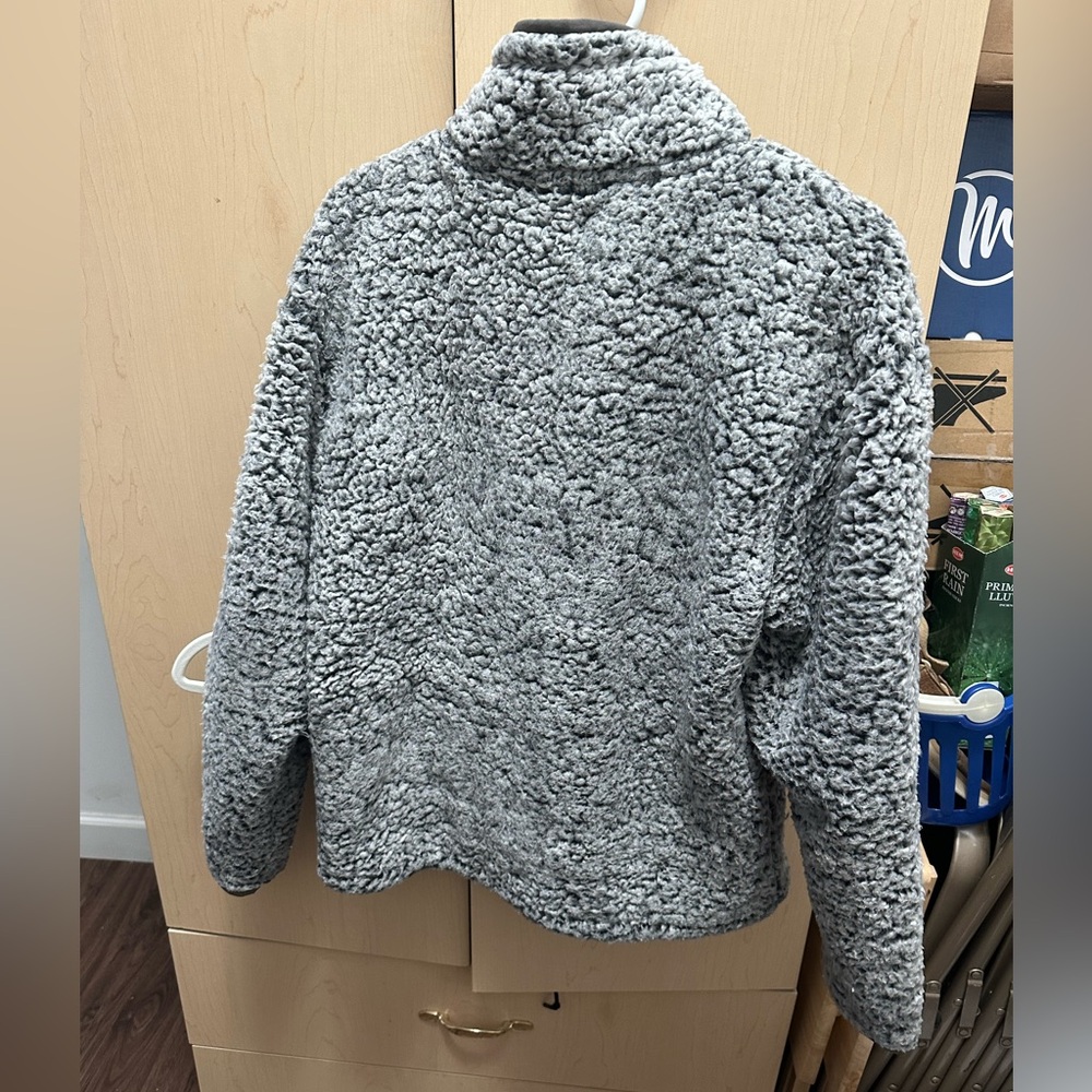 PINK Victoria's Secret Gray Sherpa Jacket - Picture 6 of 7